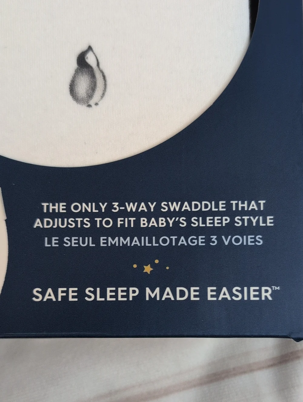 HALO SleepSack Swaddle Penguins Newborn 0-3 Months 1.5 TOG Cotton NIB